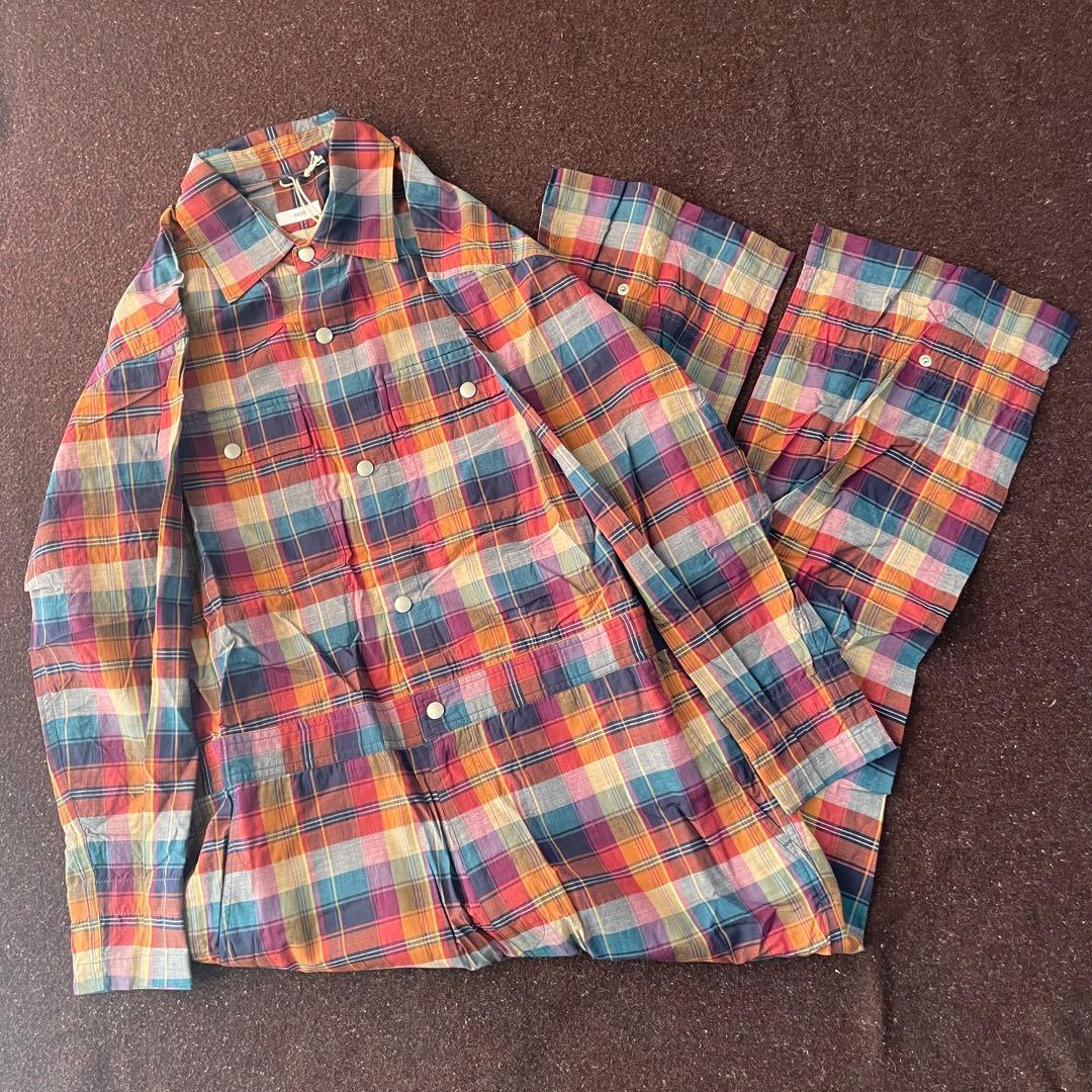 新品 ts(s)×Suicoke オールインワン M つなぎ マドラスチェック - メルカリ