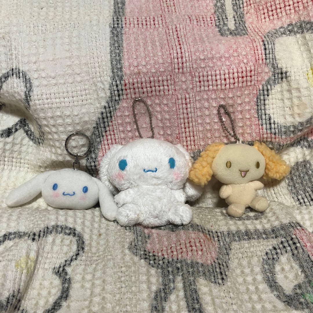 サンリオ シナモロール 2002〜2007 ぬいぐるみ＆マスコット 14こ 中古