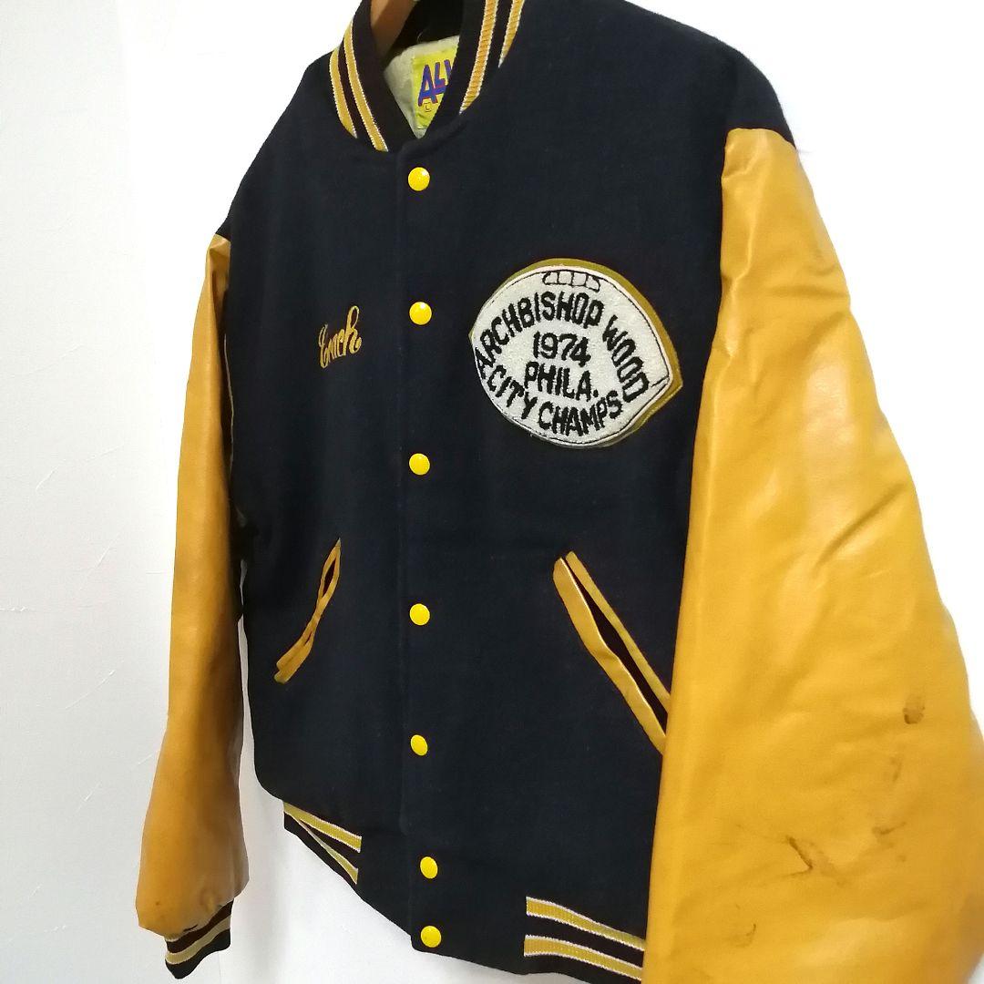 70s ALViN バーシティレザースタジャン USA製