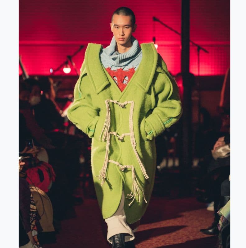 BASE MARK22AW Ladder Embroidery Coatダッフル - メルカリ