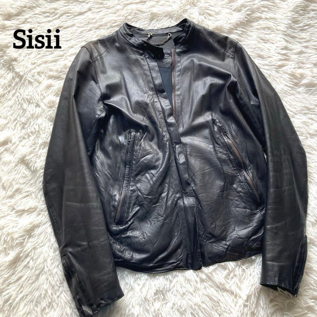 Sisii シシ レザージャケット ライダース シングル XS GACKT