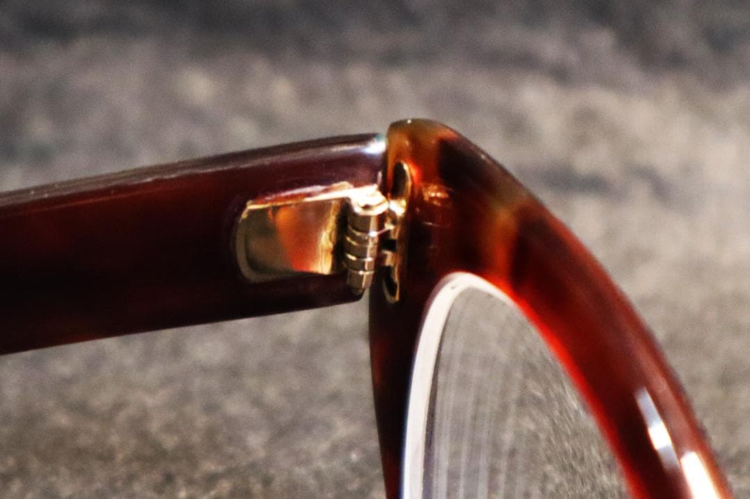 本鼈甲 18金 べっ甲 眼鏡 イワキ製刻印 めがね レンズ入 メガネ - メルカリ