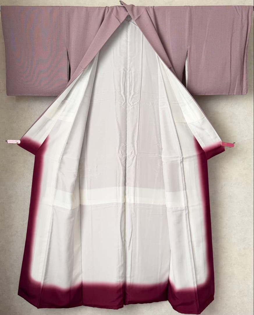 a19 未使用 服部光擴作 正絹 万筋 江戸小紋 作家物 裄 68 - メルカリ