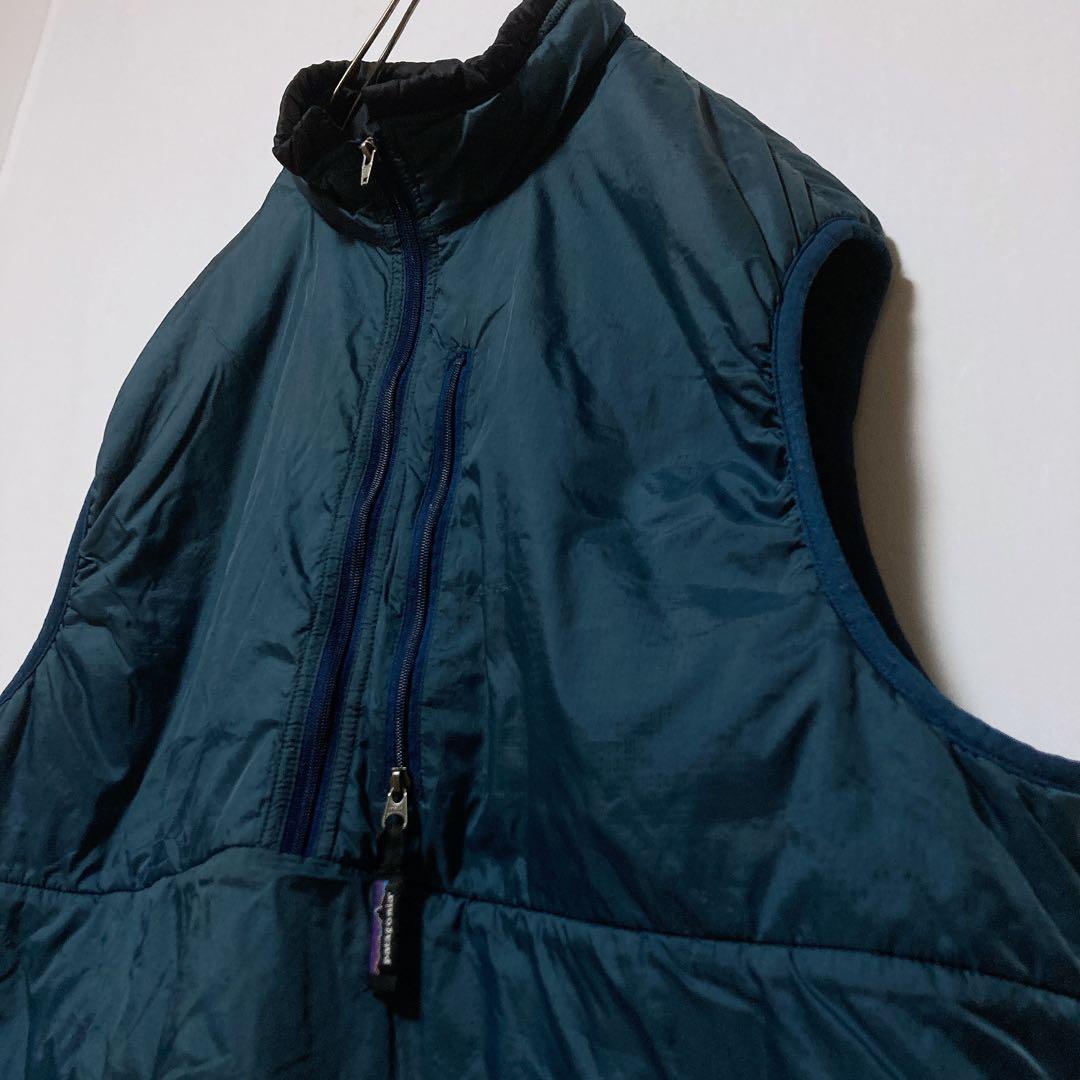 激レアサイズ XL 00年 patagonia パフボール ベスト ブルー - メルカリ
