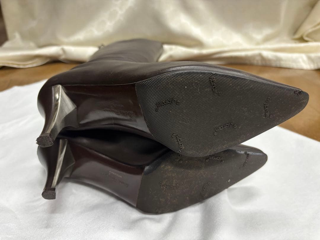 専用　フェラガモ　ダークブラウン ロングブーツ　6.5 23.5cm ガンチーニ