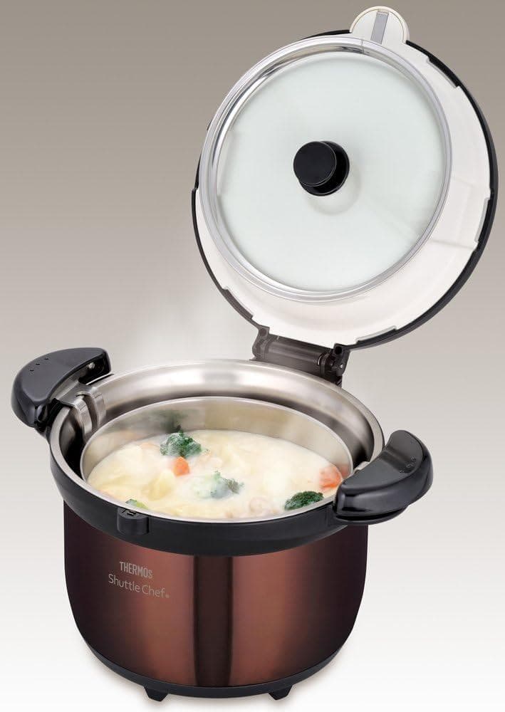 THERMOS 真空保温調理器 シャトルシェフ 3.0L クリアブラウン
