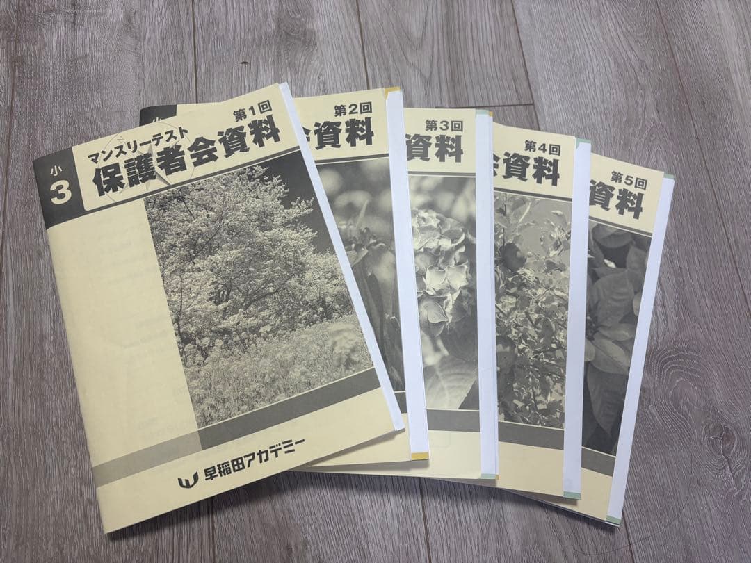 小3 早稲田アカデミー ワセアカ マンスリーテスト 1年分セット 原本