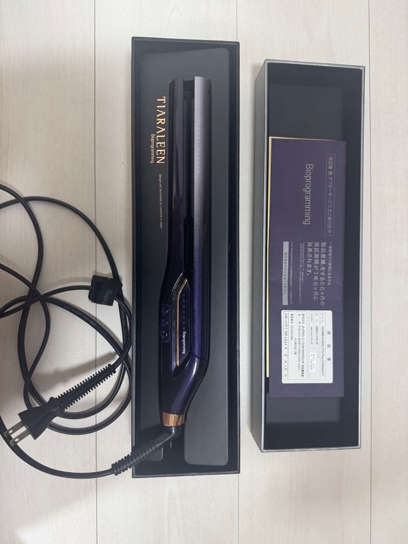 Bioprogramming ストレートヘアアイロン パープル 27d 55eadcb5a76208381f907c51cec834