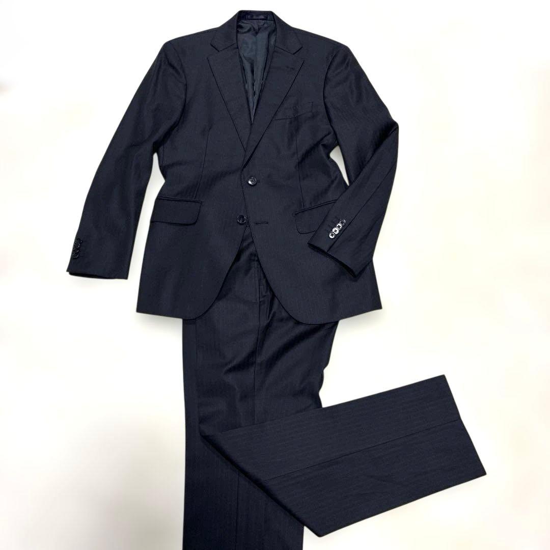 ✨ 美品 MITSUMINE ミツミネ ロロピアーナ スーツ シャドーストライプ