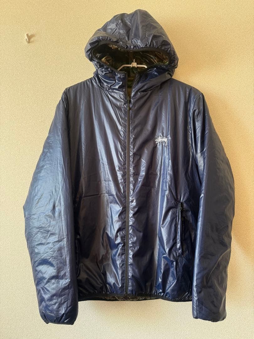 【美品】stussyリバーシブルダウンジャケット 中古・古着通販】stussy (ステューシー) リバーシブルフィッシング