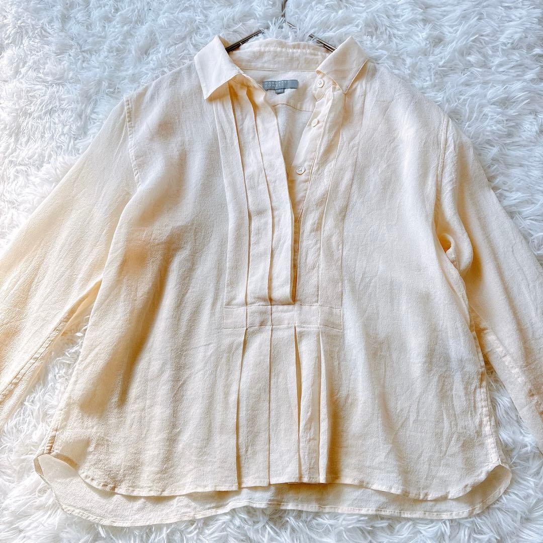 マーガレットハウエル ピンタック シャツ ブラウス コットン 絹 - メルカリ