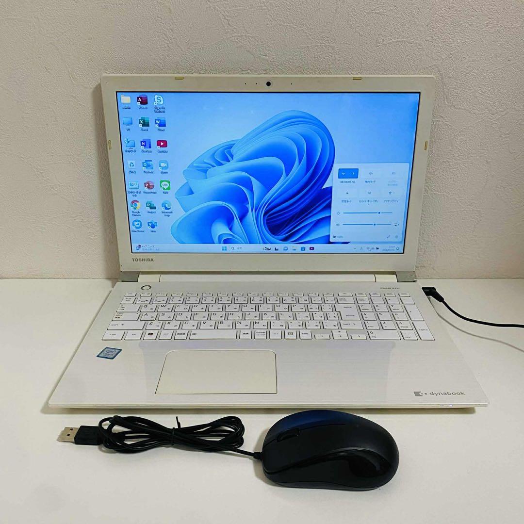 Y40 TOSHIBAノートパソコンSSD高速 Windows11オフィス付き