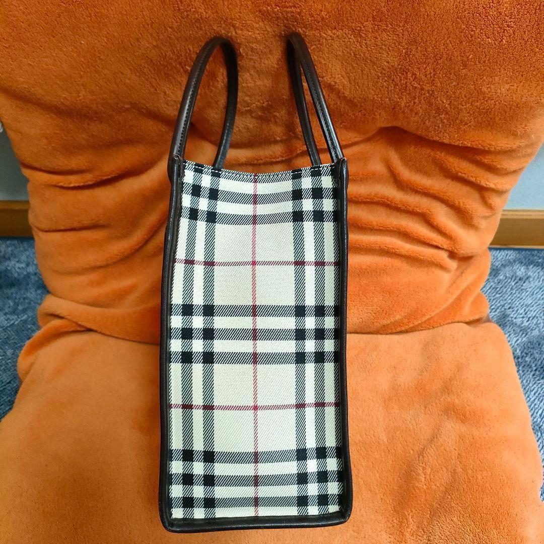 美品 バーバリー ハンドバッグ ノバチェック トートバッグ BURBERRY
