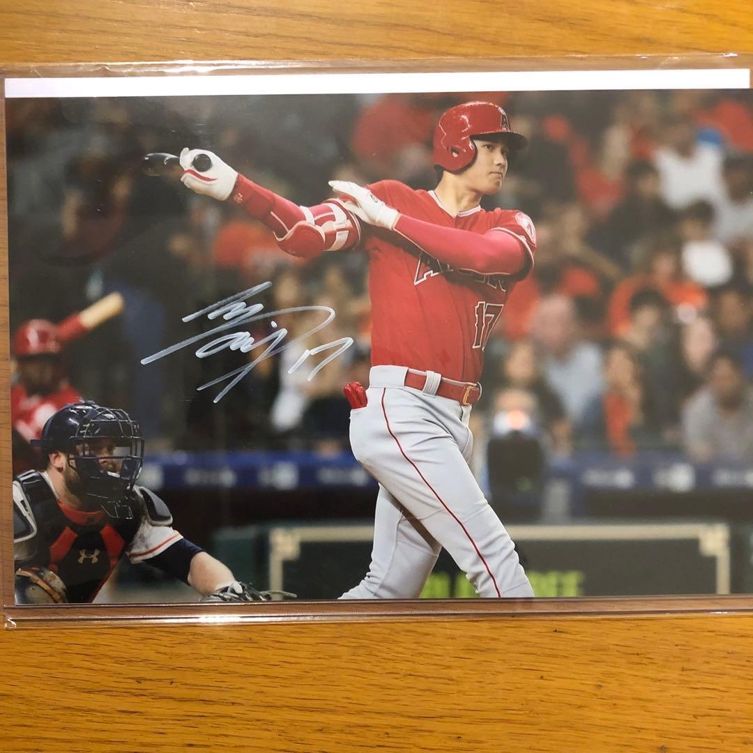 MLB 大谷翔平　直筆サイン入りPhoto エンジェルス ドジャース MLB公式 サイン入り正規品 大谷翔平 ロサンゼルス・ドジャース 二刀流
