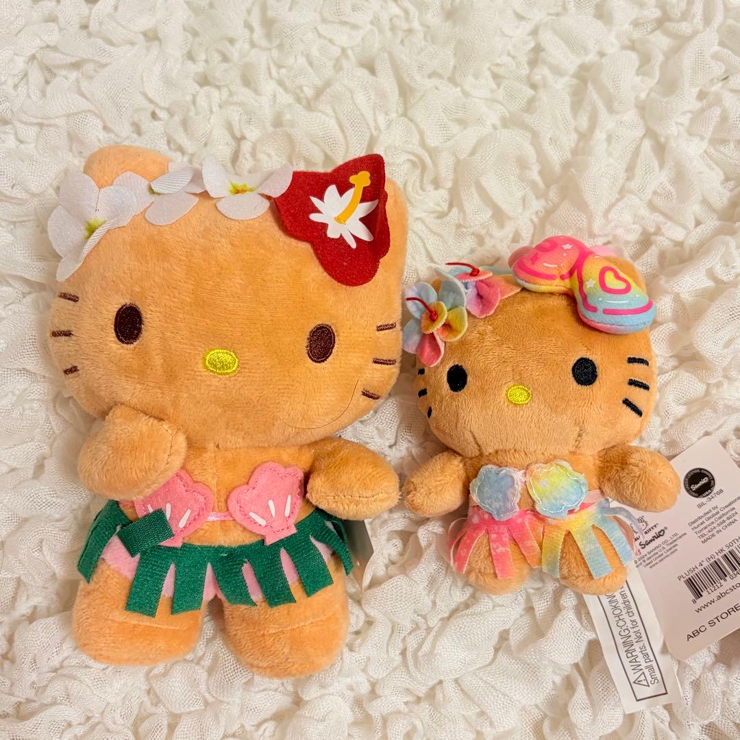 新品タグ付き】ハワイ限定 日焼けキティ パイナップルぬいぐるみ