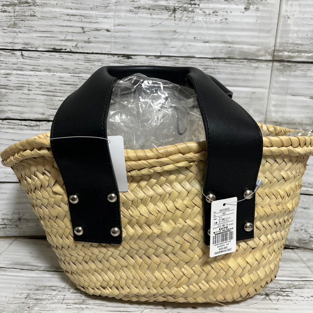 なつび様専用 新品 ランバンオンブルー かごバッグ 巾着型