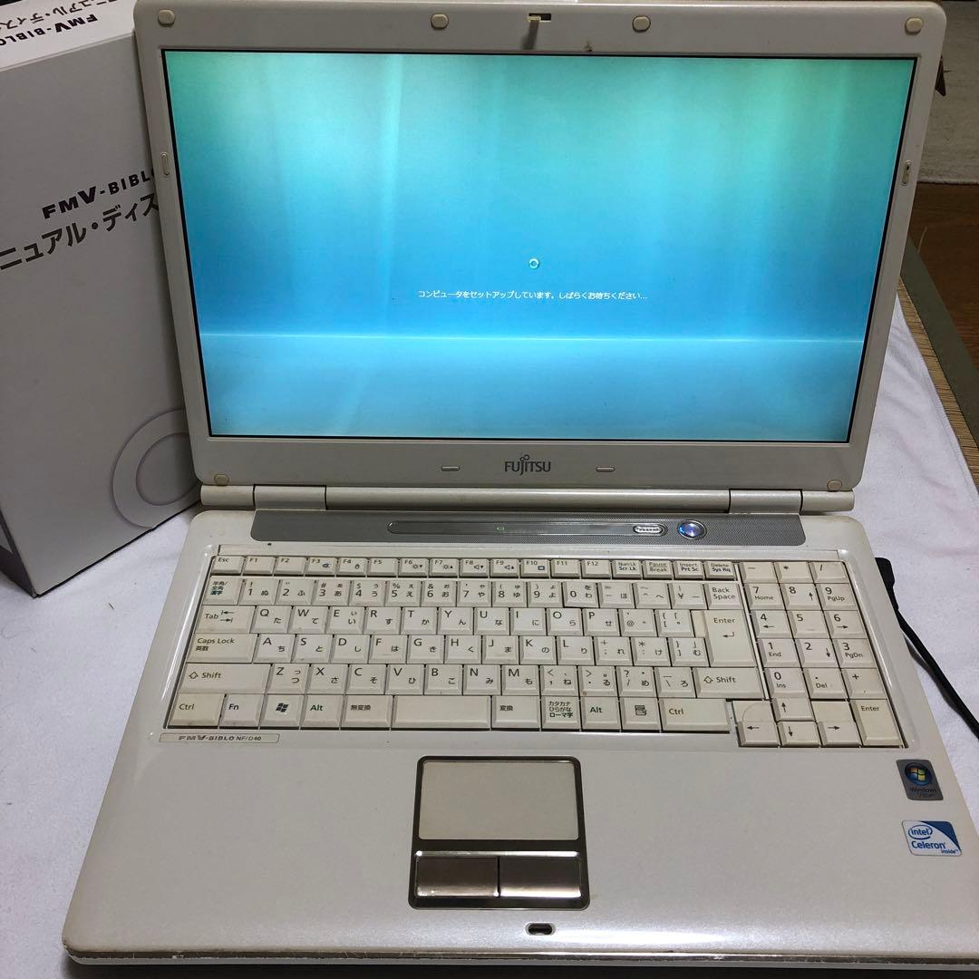 富士通 FMV BIBLO NF/D40 PC WindowsVista - メルカリ