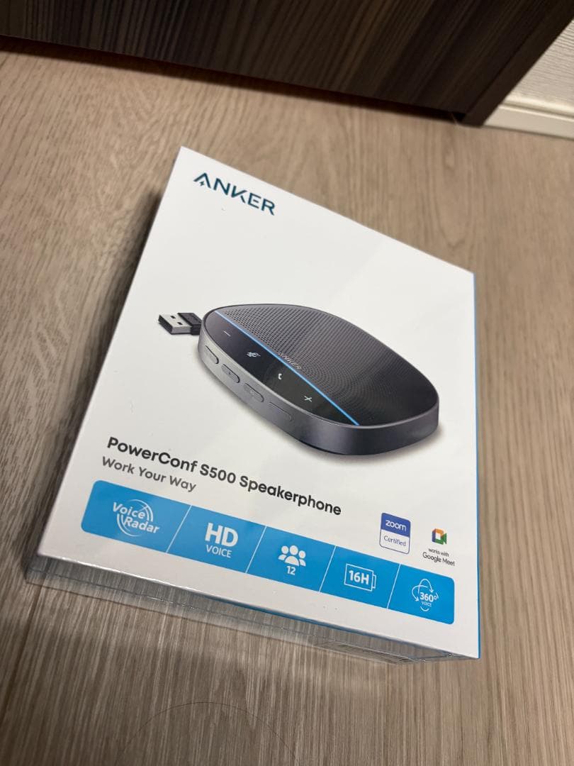 【新品・未使用】アップグレード版 Anker PowerConf S500 Amazon.com: Anker PowerConf S500 Speakerphone with Zoom Rooms and
