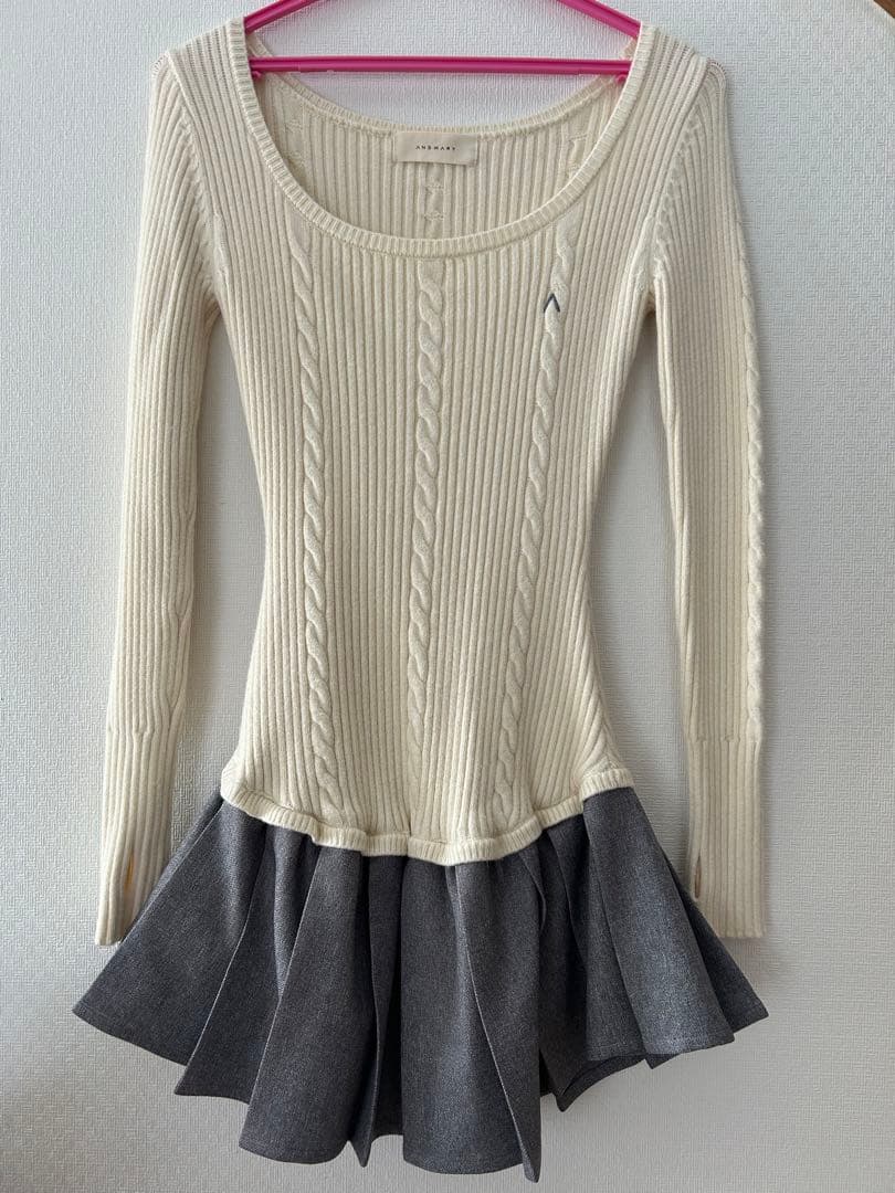 f*u様 アンドマリーANDAMAY Milly knit set dress ANDMARY】Milly knit set dress