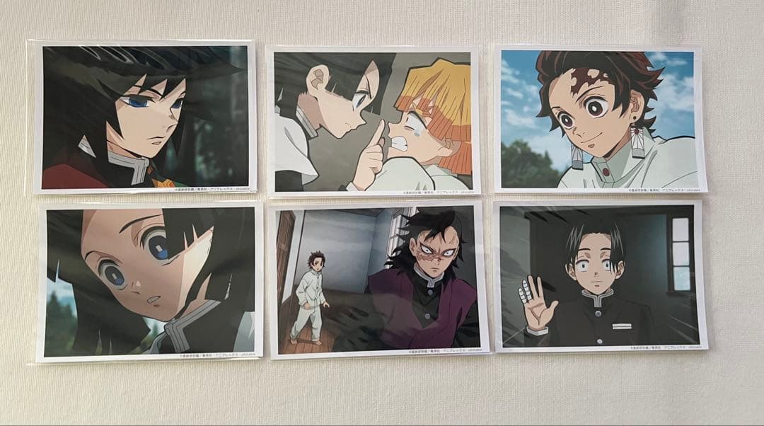 鬼滅の刃　場面写　ブロマイド　立志編　6枚セット 販売グッズ / 「『鬼滅の刃 』竈門炭治郎 立志編 特別編集版放送記念