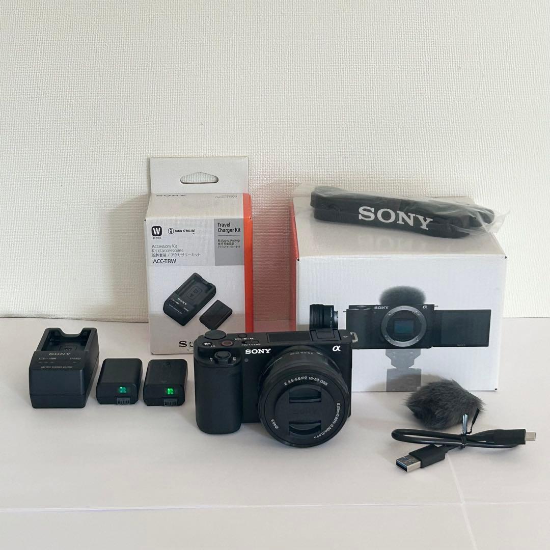SONY(ソニー) ZV-E10L パワーズームレンズキット バッテリー3個付属 VLOGCAM ZV-E10L パワーズームレンズキット ミラーレス一眼カメラ