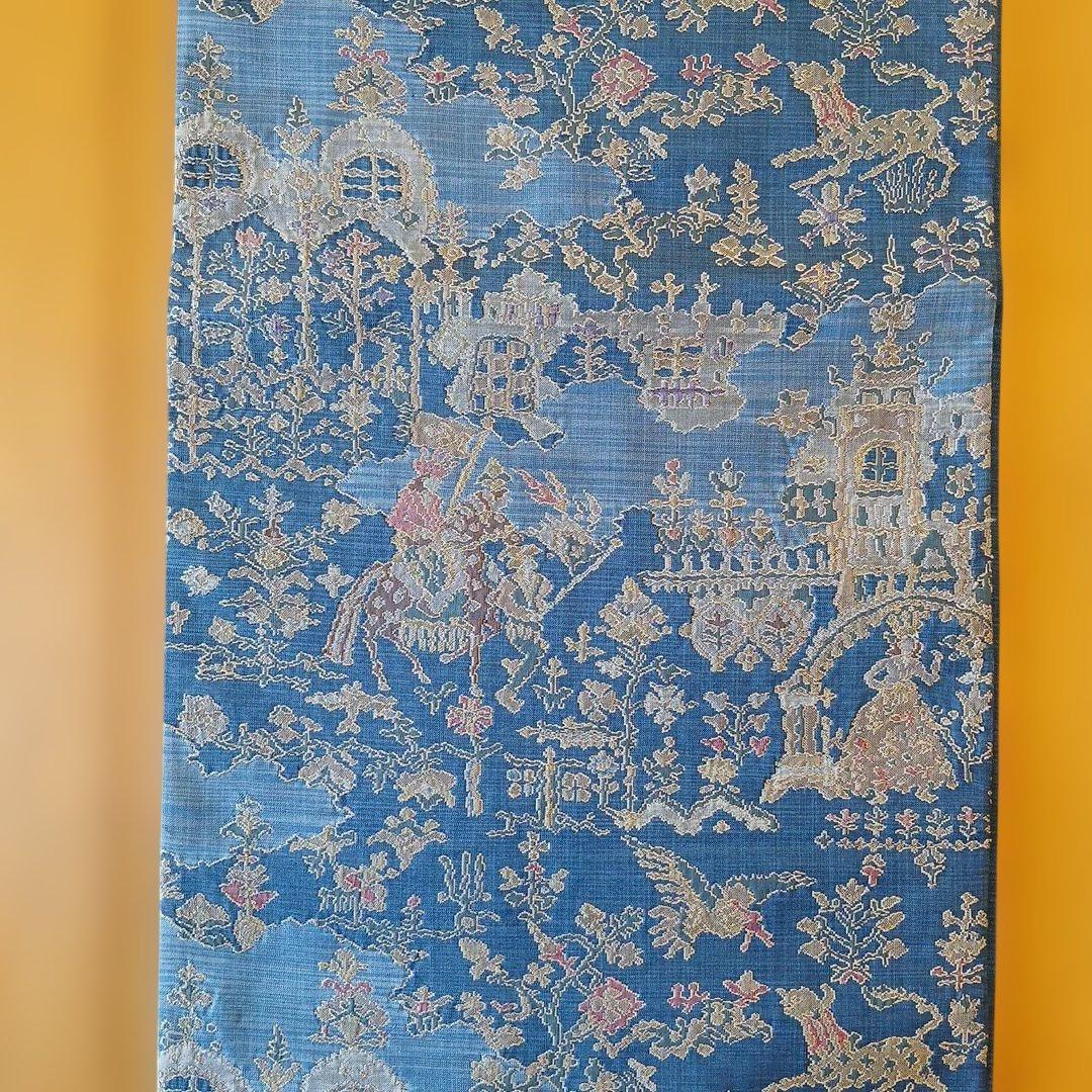 メルヘンなブルーの袋帯(青・六通) - メルカリ