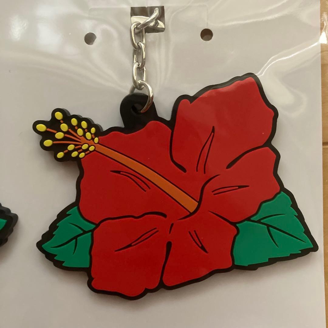 ハナハナ ラバーキーホルダー パイオニア ハイビスカス HANAHANA 1つ