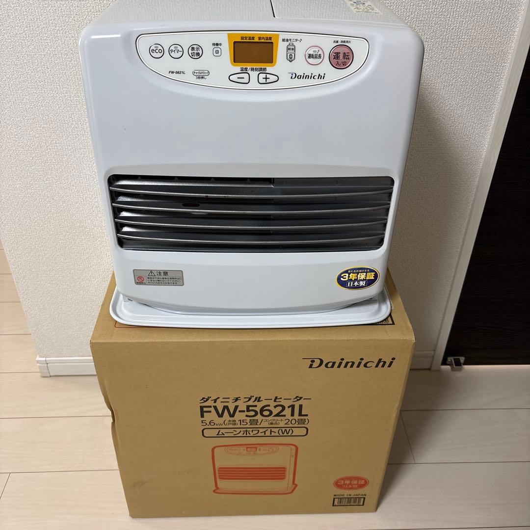 ダイニチ　石油ファンヒーター FW-5621L-W 15〜20畳 ダイニチ（Dainichi） 石油ファンヒーター 木造15畳まで コンクリート