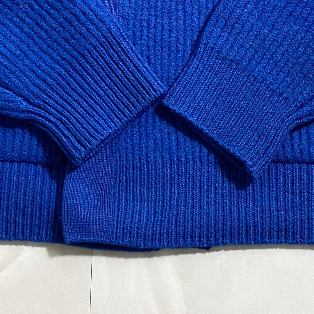 A18254 極美品 オーラリー 23AW マイルドフレンチミラノリブガーデ青1