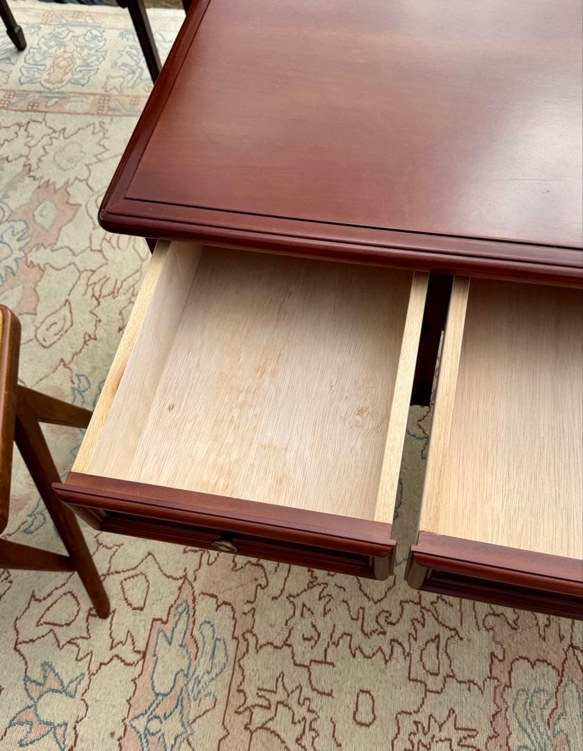 IDC大塚家具 KENT 両袖デスク 東海家具 西洋クラシック 書斎机 - メルカリ