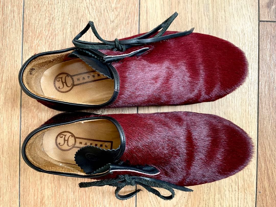 HAFERL バーガンディハラコ チロリアンシューズ