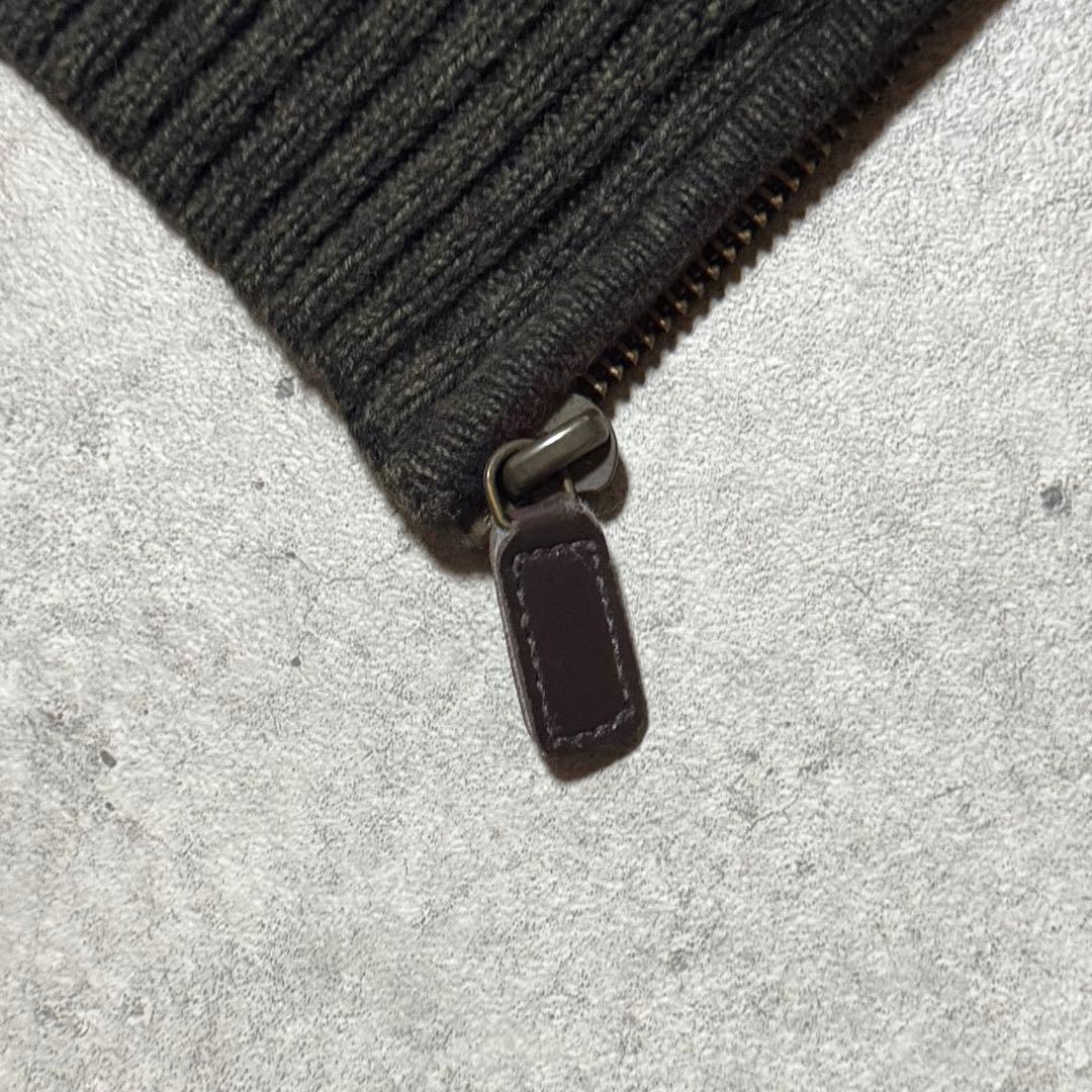 00s セントジョンズベイ ドライバーズニット コットンニット カーキ L