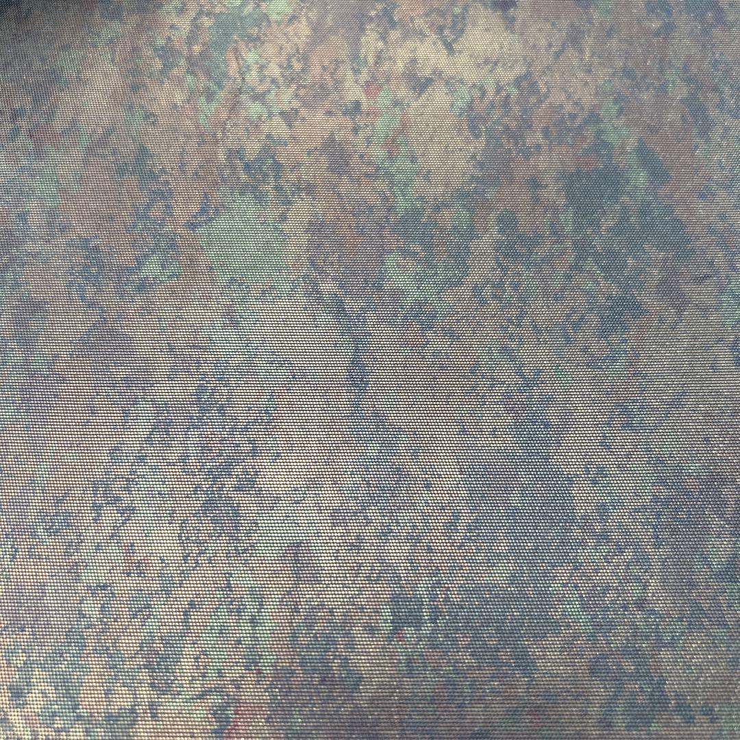 本金箔 金泥箔】シルク製 六通柄袋帯 金色と茶色のグラデーション0105