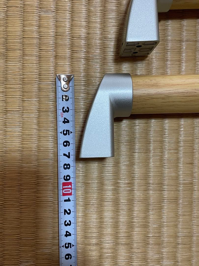 L型手すり 壁手摺り セット ビス付き 天然木製 美品