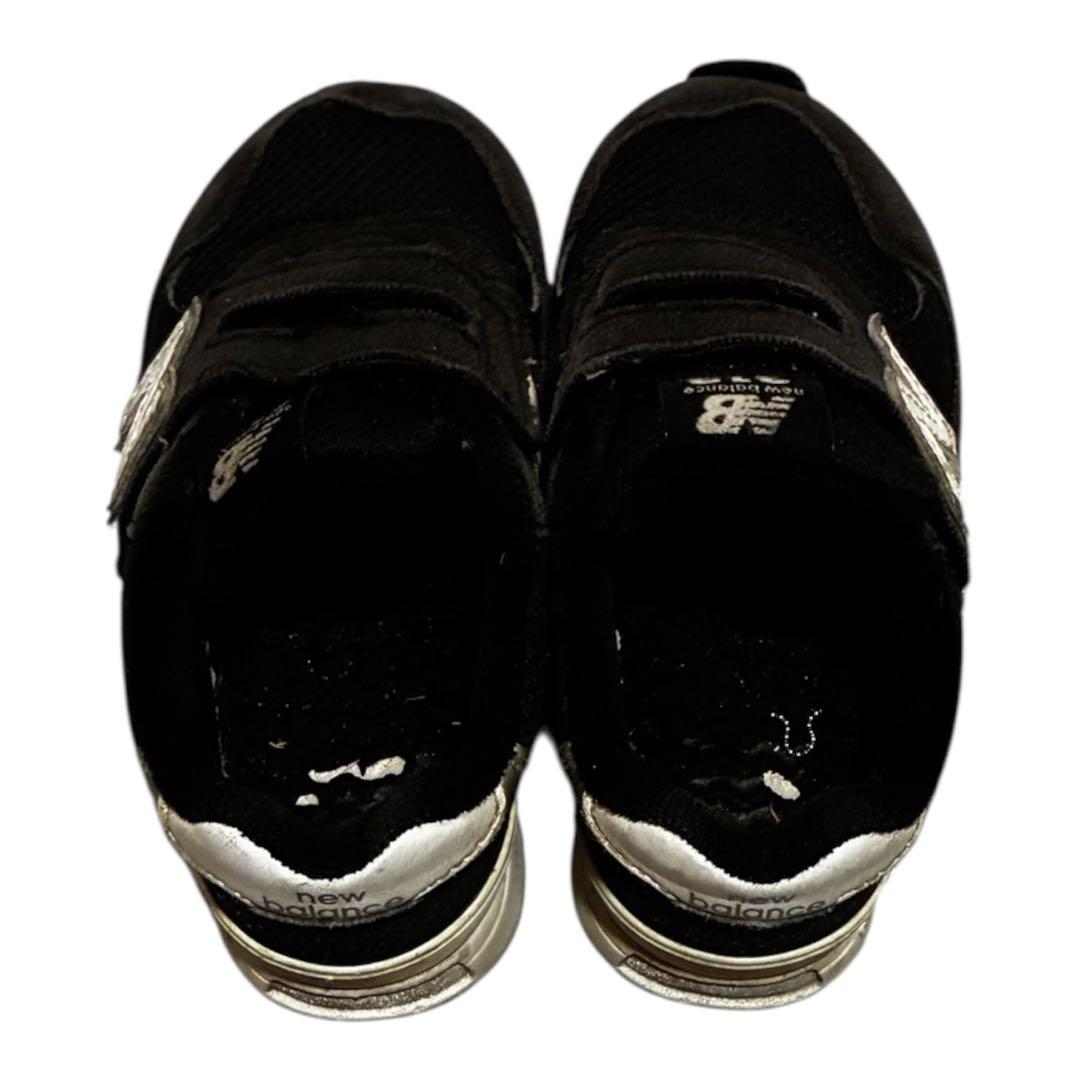 New Balance ブラック スニーカー ベルクロ - メルカリ