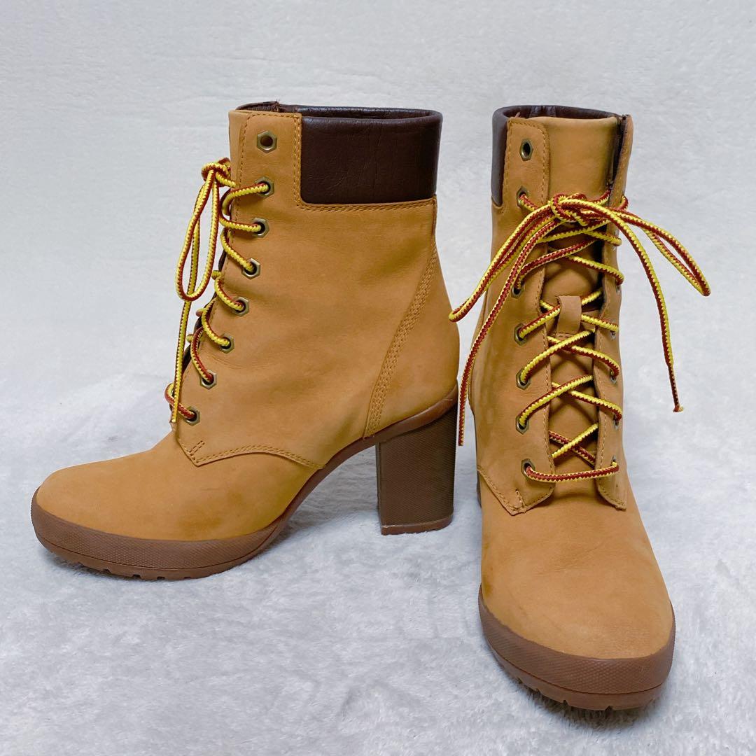 希少 ティンバーランド アリントン 24cm ハイヒール ブーツ グランシー