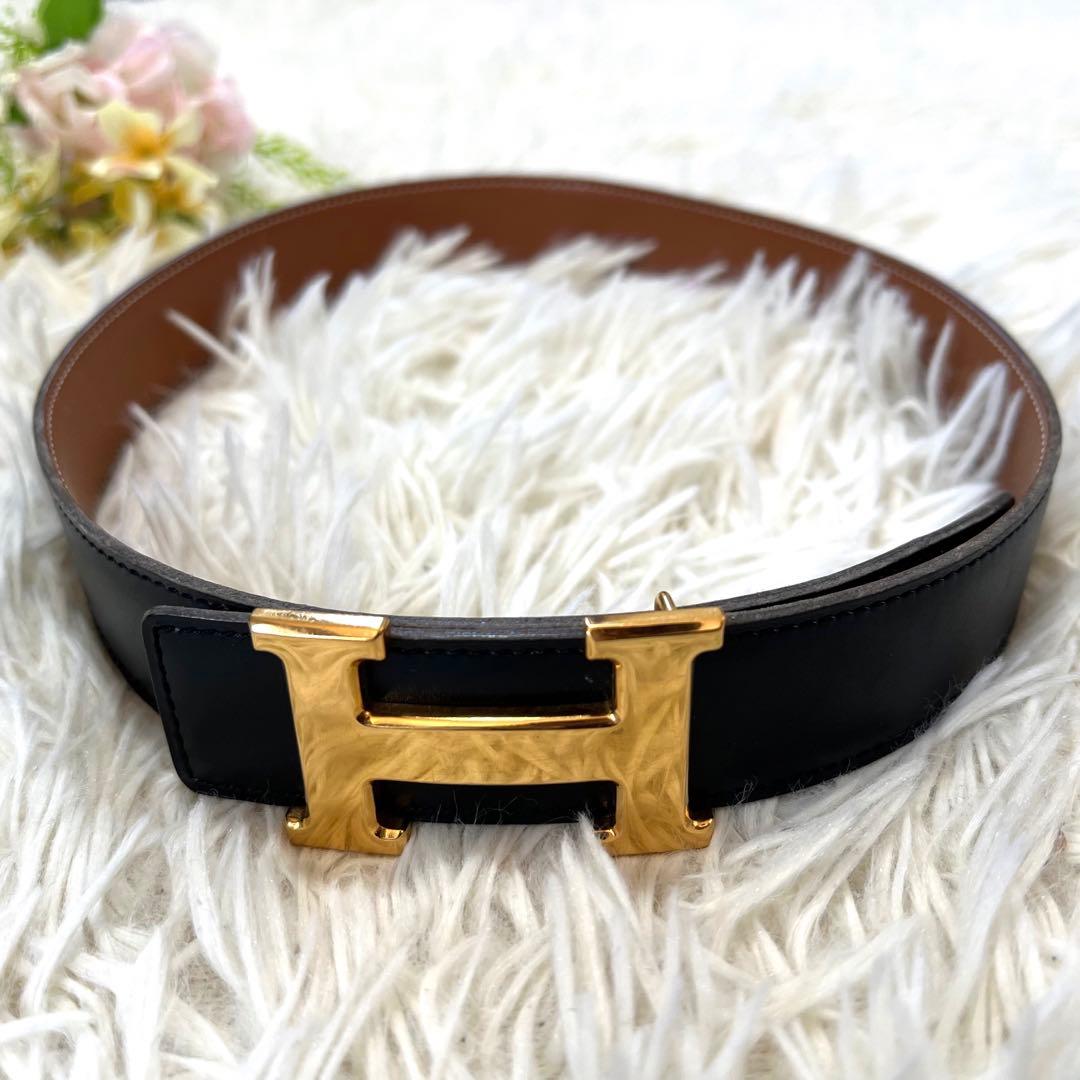 極美品】エルメス ベルト Hロゴ H金具 コンスタンス リバーシブル
