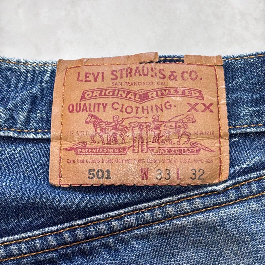 USA製】リーバイス501 00年 W33 鬼ヒゲ ハチノス デニムパンツ - メルカリ