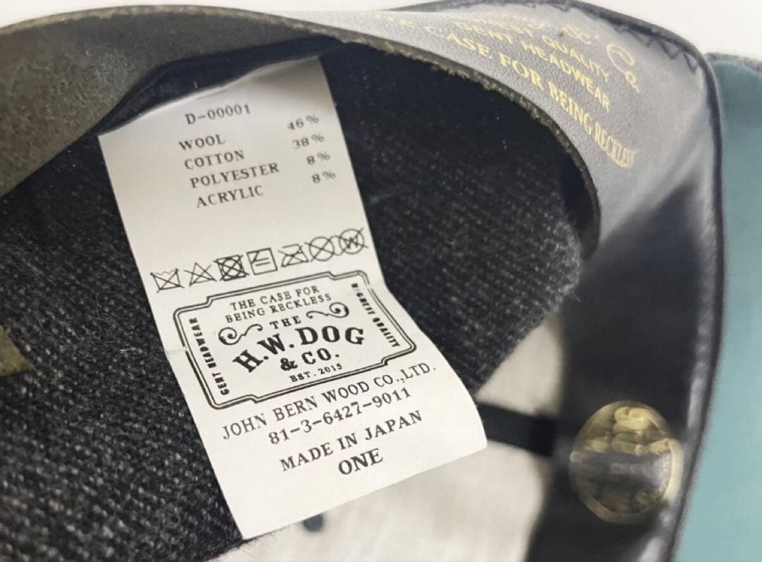 THE H.W.DOG&CO. BASEBALL CAP チャコールグレー