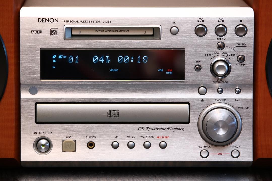 DENON D-MS3 CD/MD/TUNER/USB コンポ+スピーカー 美品 - メルカリ