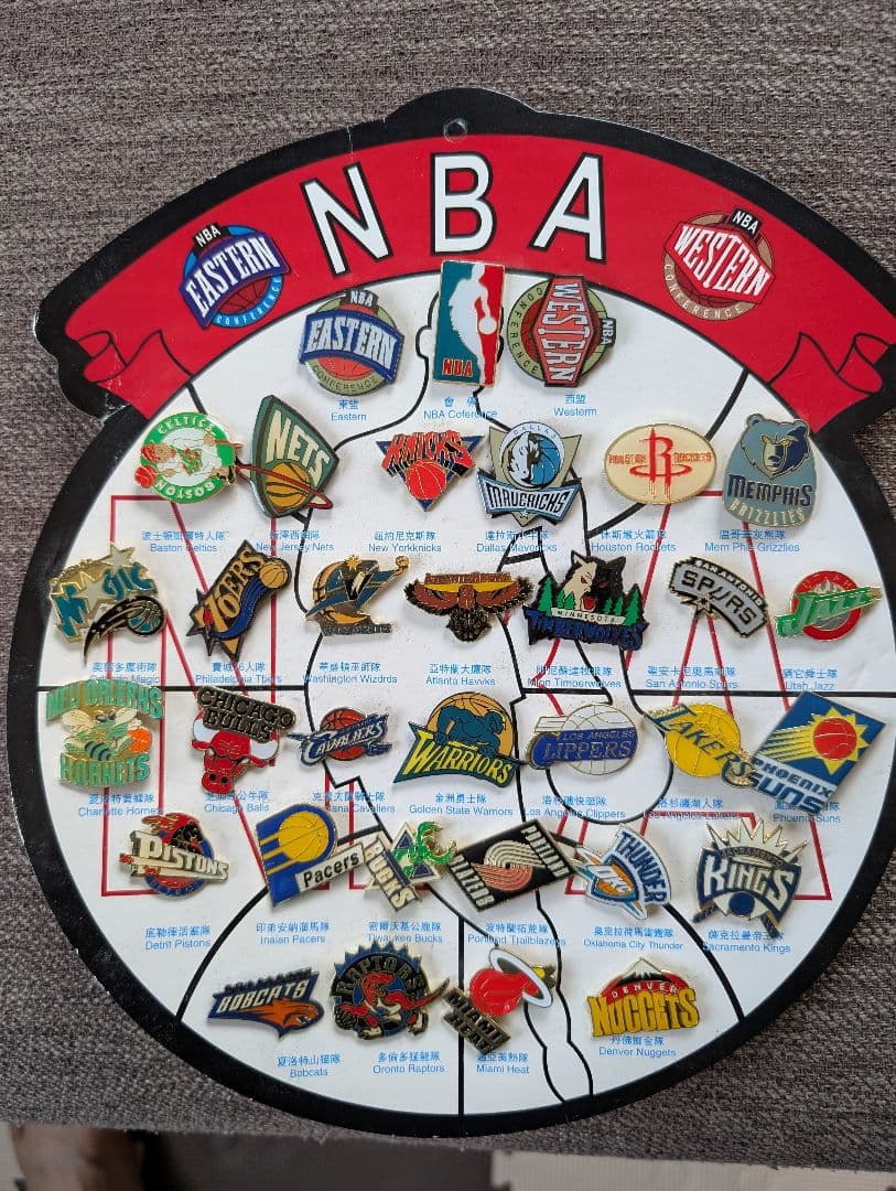 NBA ロゴピンバッジセット Pin Collection NBA Team New York Knicks Pins Pin Badge | mingus