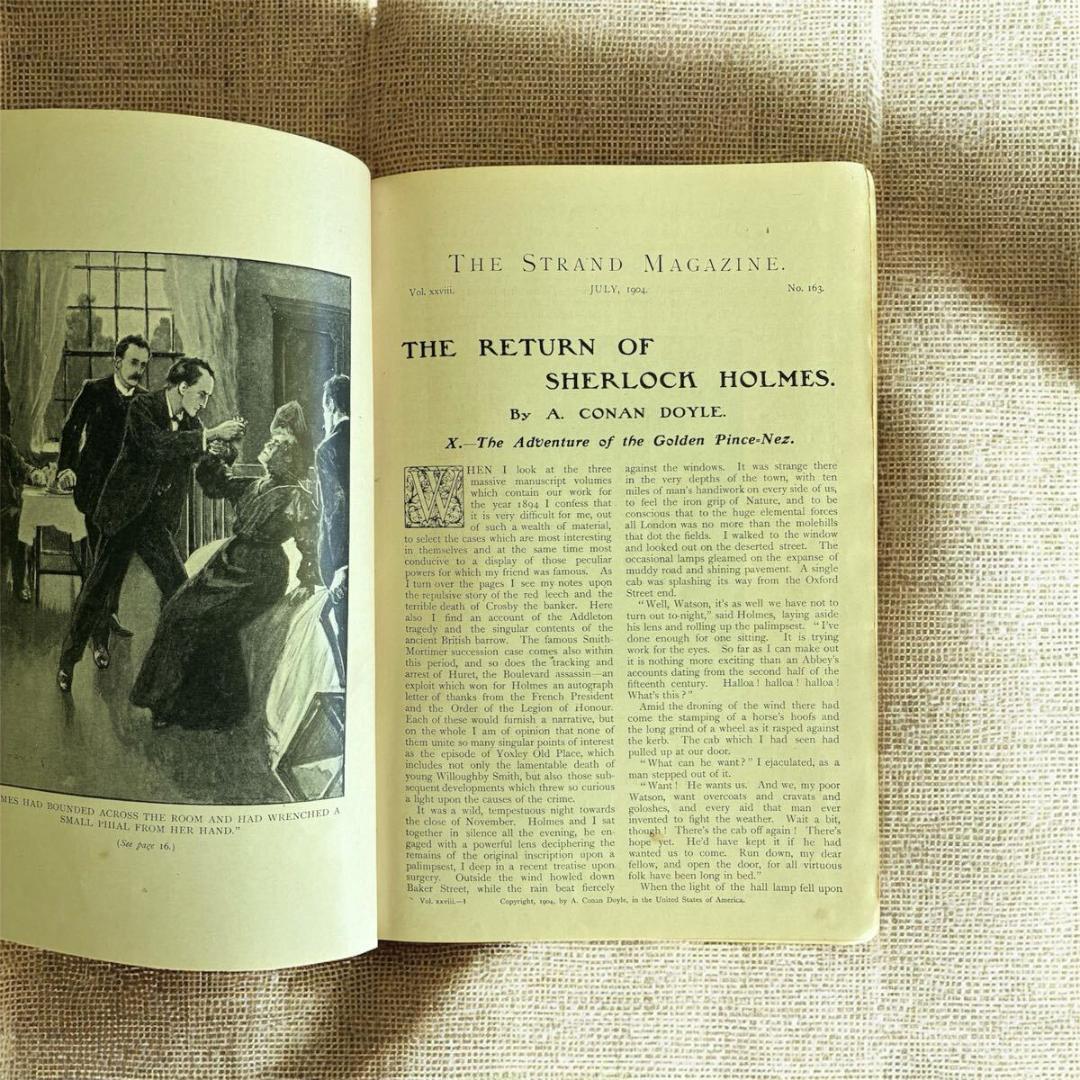 復活号】シャーロック・ホームズ ストランド誌 1904年 初版 コナン