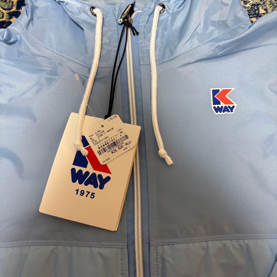 新品・未使用】上杉柊平着用 k-way ナイロンジャケット L 水色 - メルカリ