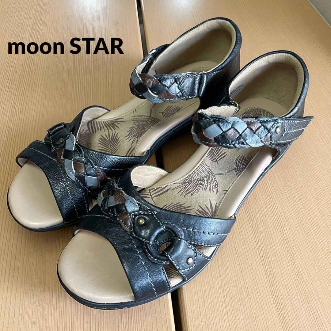 美品 ムーンスター スポルス ブラック レディース サンダル　LL 楽天市場】ムーン スター スポルス サンダルの通販