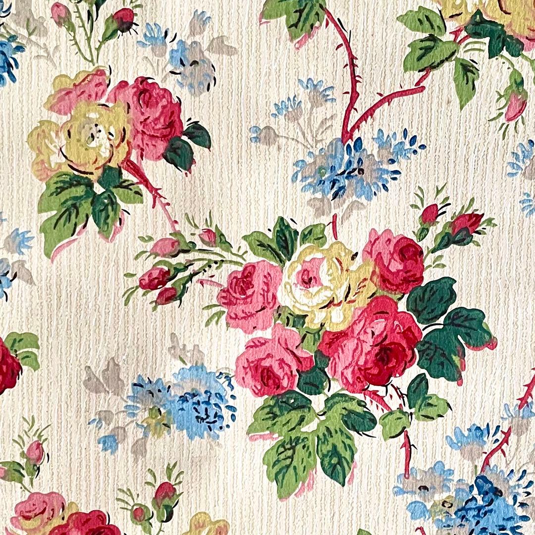 luビスケッツ様専用 ローズ柄壁紙 ウォールペーパー 検フランス