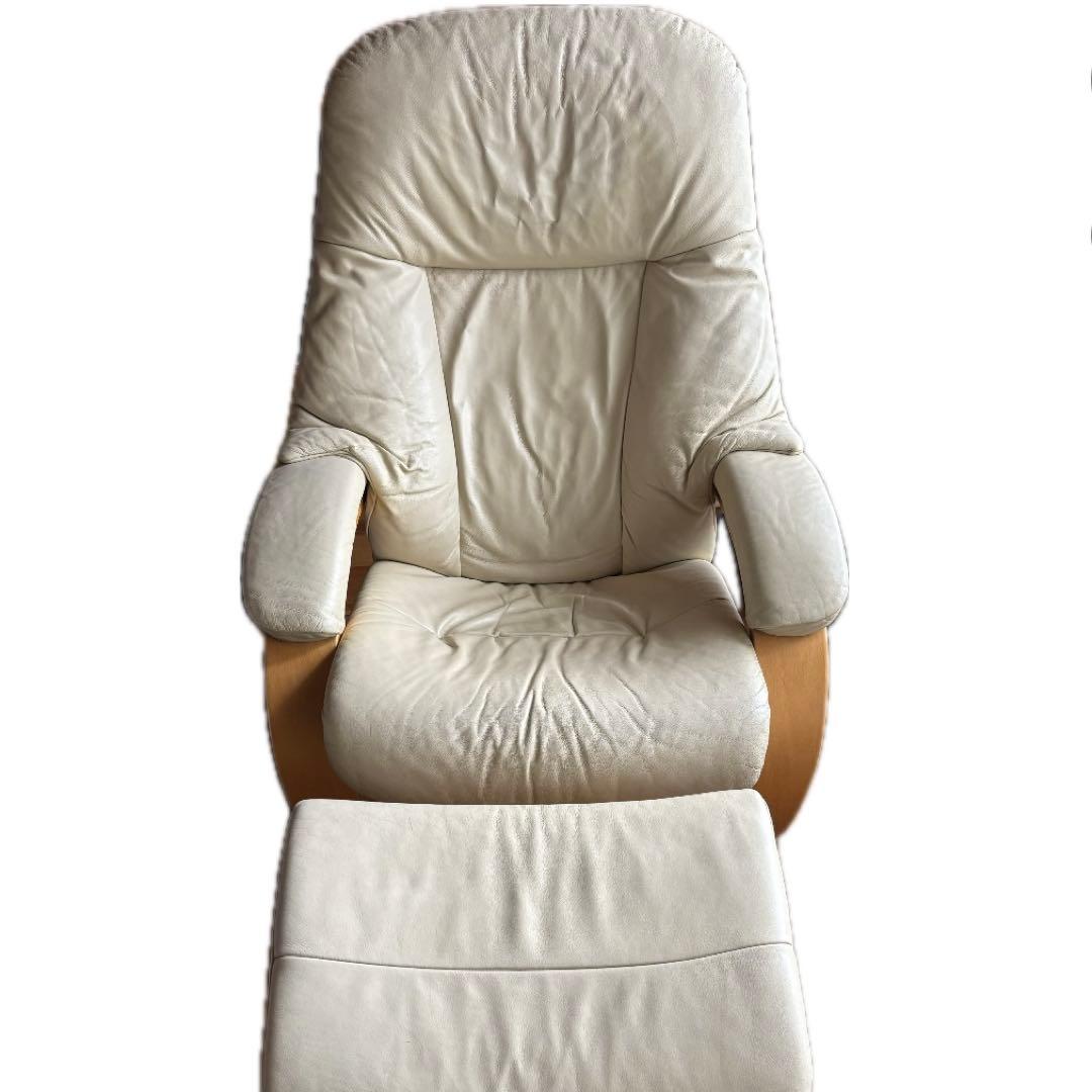 【オットマン】Hjellegjerde イエリアーダ社　本革リクライニングチェア Hjellegjerde イエリアーダ Fjords フィヨルド 本革 リクライニング