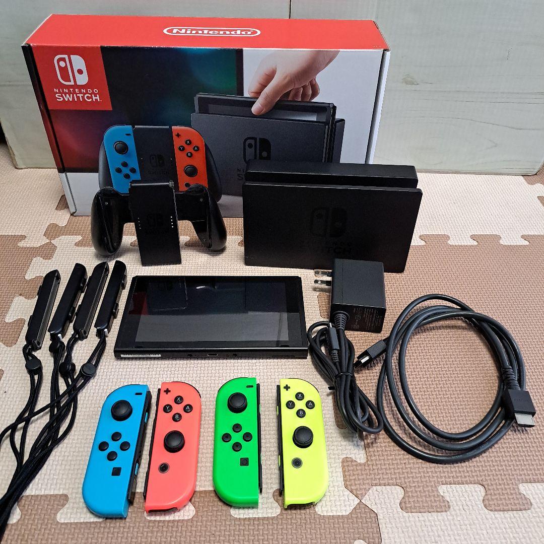 エ*ん様 Nintendo Switch 本体 4色のJoy-Con 使用可ジャ - メルカリ
