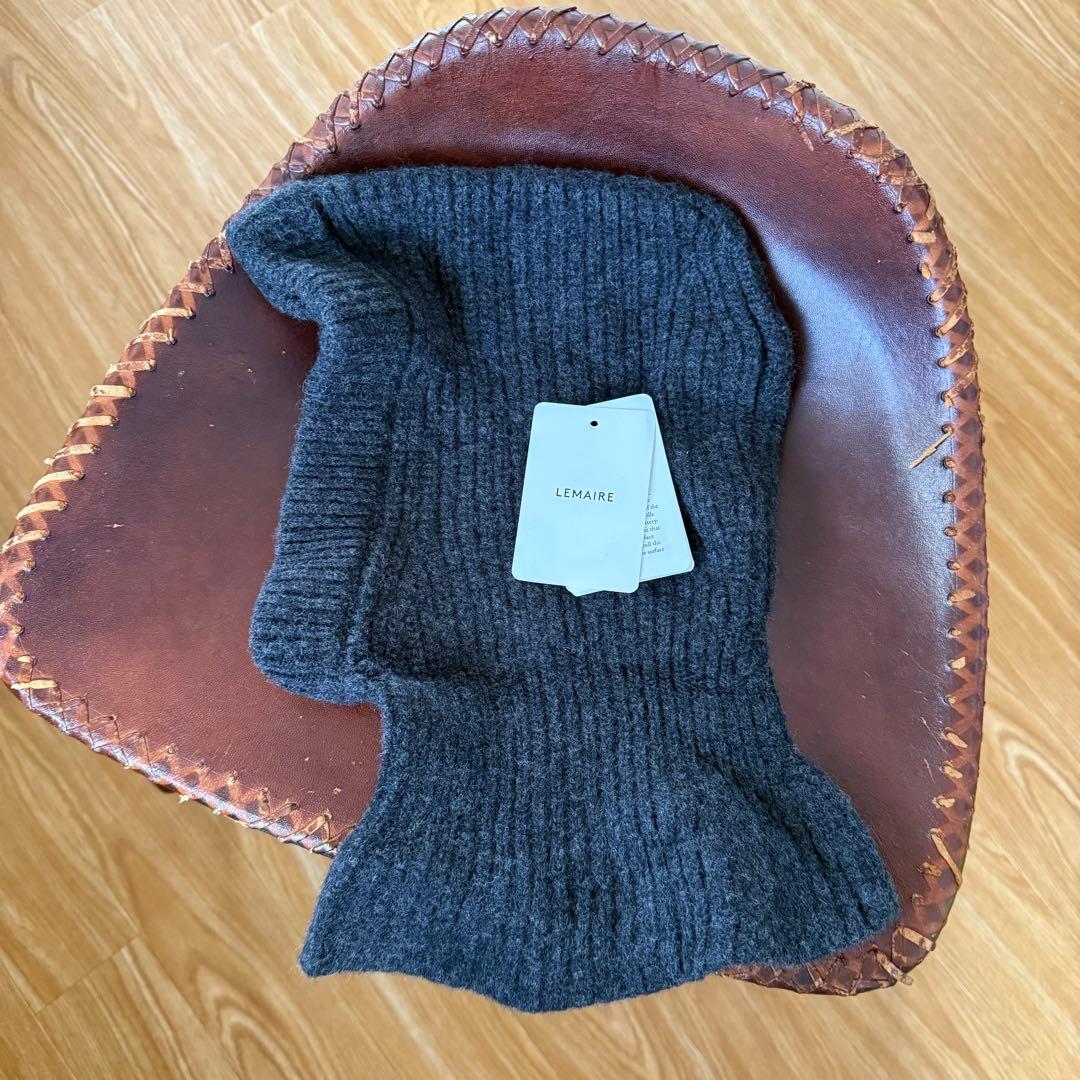 LEMAIRE ルメール biotop購入 ニットバラクラバ LEMAIRE（ルメール） バラクラバ ニット帽 ブラック AC1089 Sサイズ