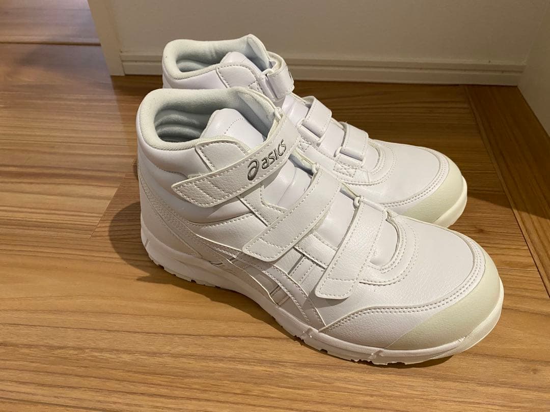 ASICS ホワイト ハイカット安全靴 27.0cm