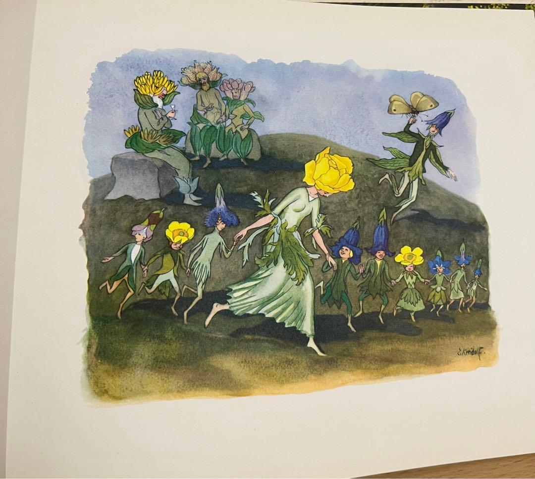 No.95希少 洋書 古書 絵本Alpenblumenmärchenアンティーク - メルカリ